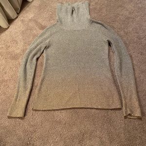 WHBM Sparkle Ombre Cowel Neck Sweater  Size small